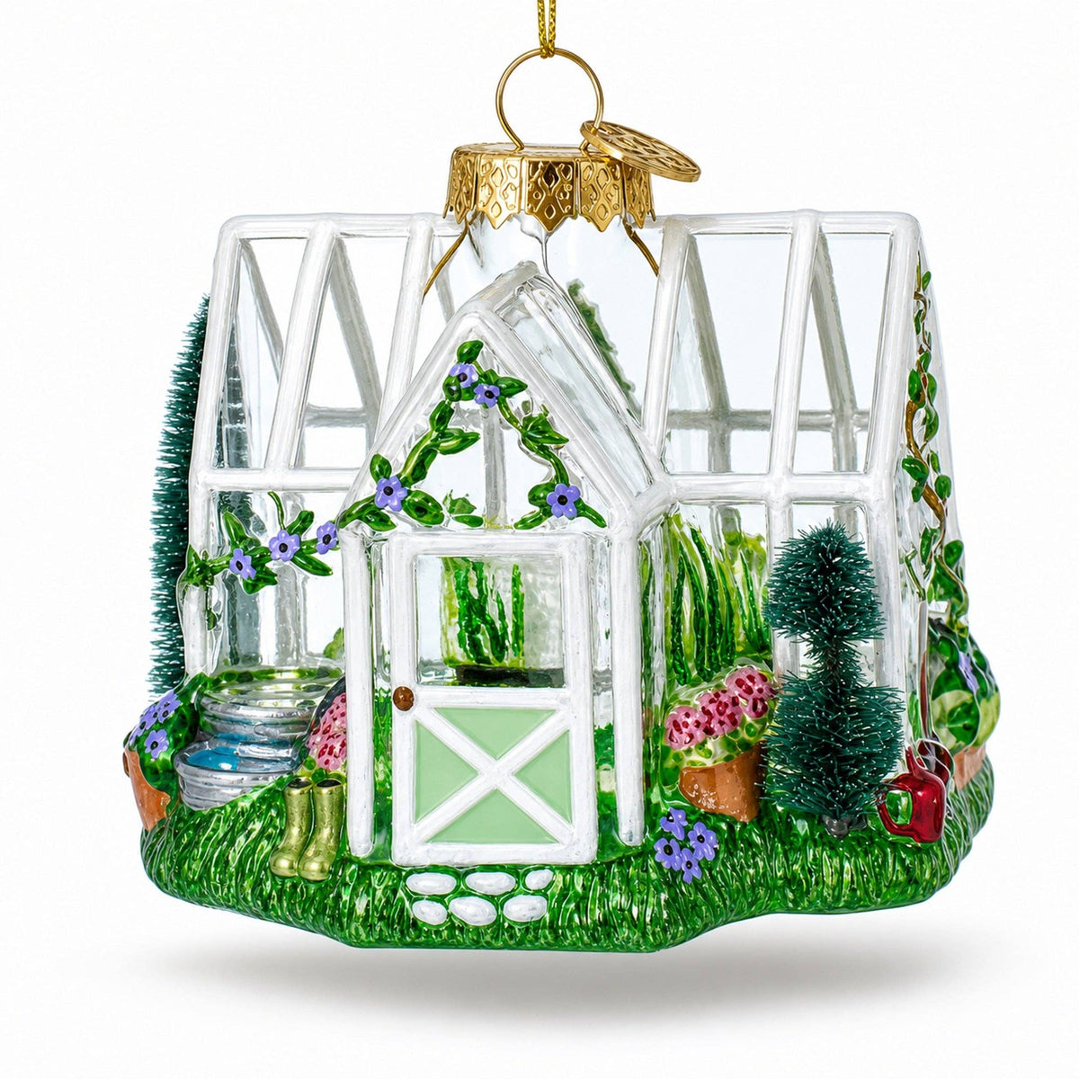 Greenhouse Glass Ornament (3.8in)