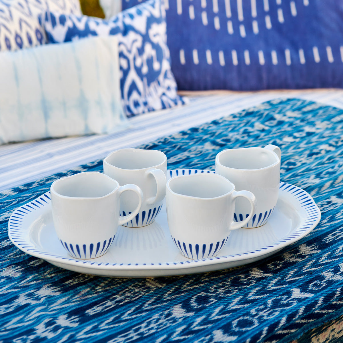 Sitio Stripe Mug - Delft Blue