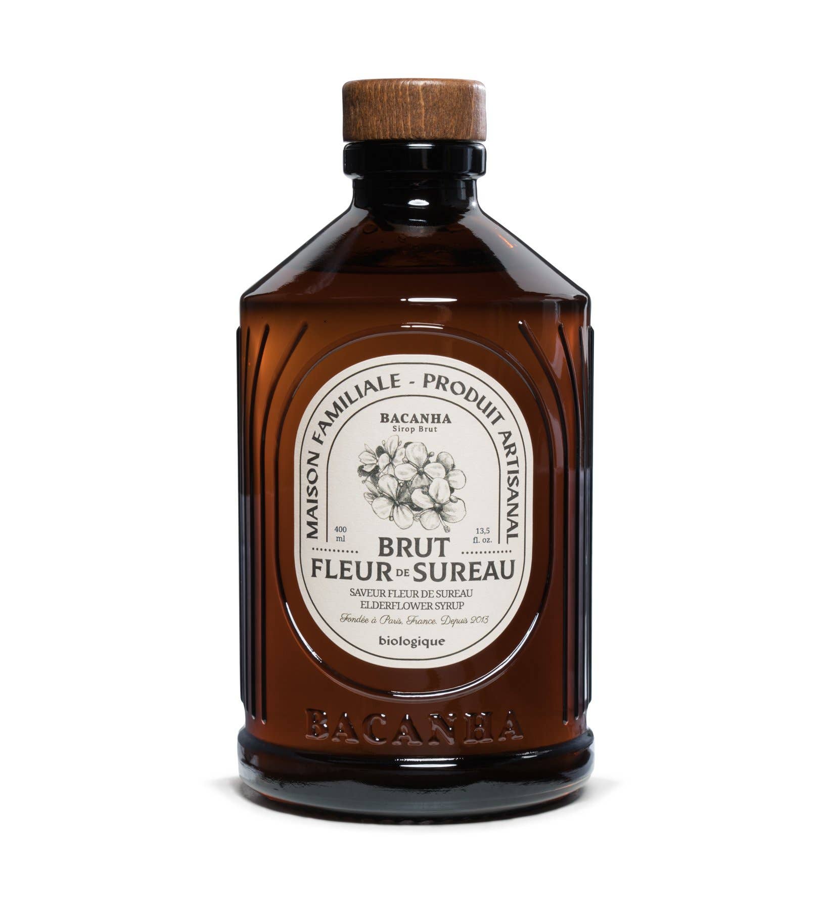Organic Elderflower Syrup - Bacanha France (13.5oz / 400ml)