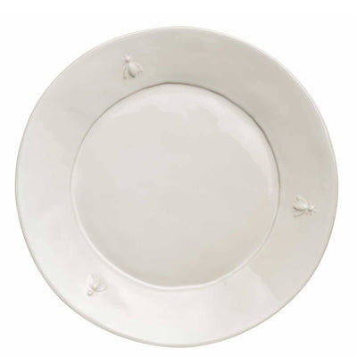 Bee Ceramic Dinner Plates, Ecru - La Rochere (10.75in dia)