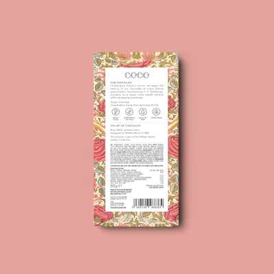 Salted Caramel Milk Chocolate William Morris Limited Edition - Coco Chocolatier