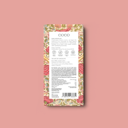Salted Caramel Milk Chocolate William Morris Limited Edition - Coco Chocolatier