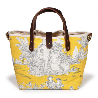 Vintage Sunshine Toile Mini Tote - General Knot & Co.