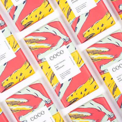Salted Caramel Milk Chocolate Bar - Coco Chocolatier