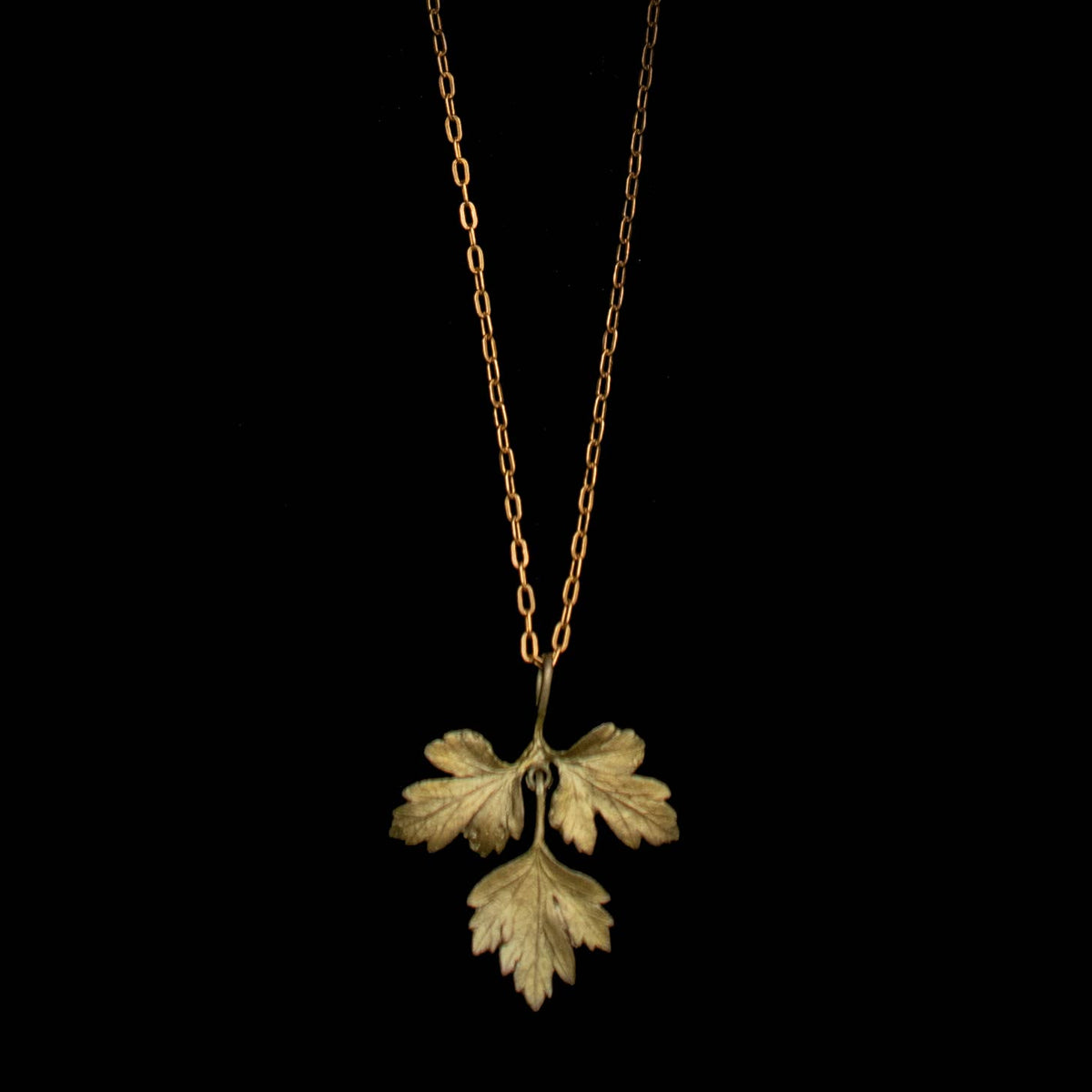 Petite Herb Parsley Pendant - Michael Michaud (16in, adjustable)