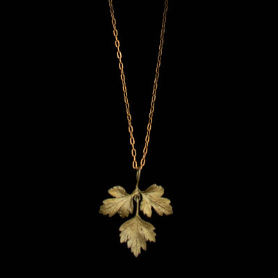 Petite Herb Parsley Pendant - Michael Michaud (16in, adjustable)