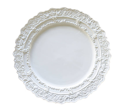 Renaissance White Dinner Plate - Arte Italica (11.25in dia)