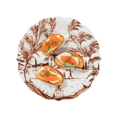 Country Estate Harvest Party Plates, Sepia (Set of 4) - Juliska (8.5in)