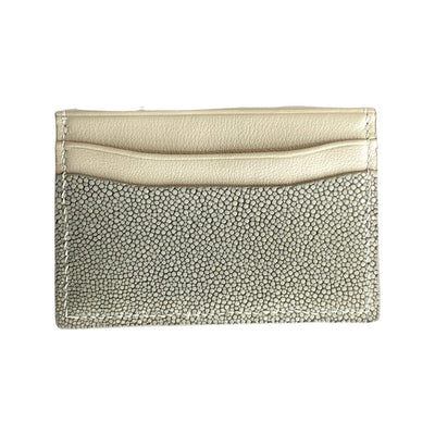 Sophie Card Sleeve, Shagreen & Napa Leather - Vivo