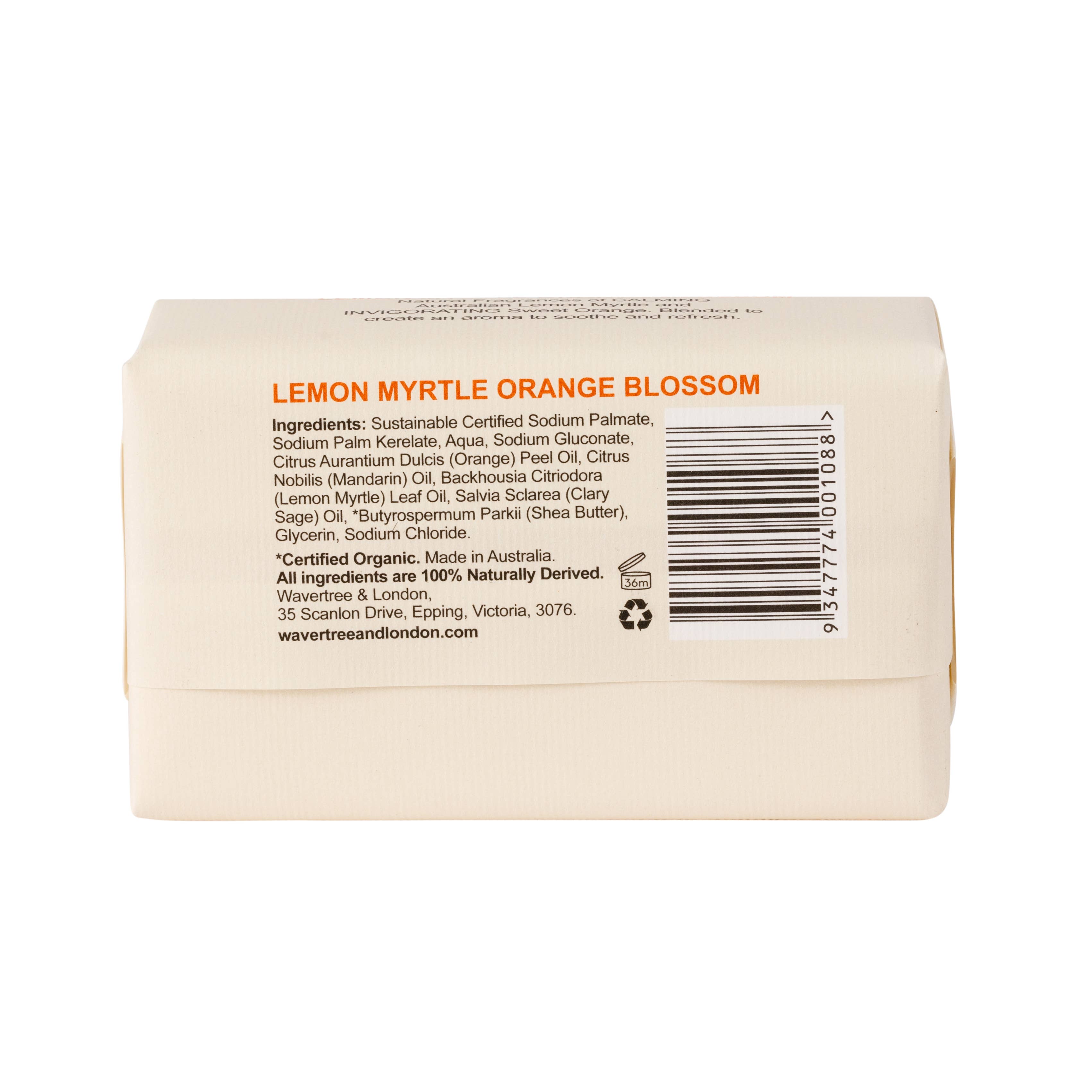 Soap Bar, Lemongrass & Orange Blossom - Wavertree & London (7oz / 200g)
