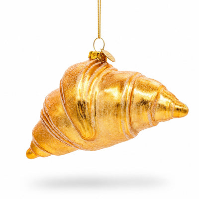 Croissant Glass Ornament (3.1in)