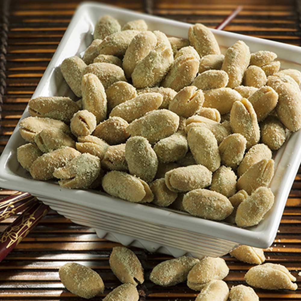 Hot Wasabi Spiced Seasoned Peanuts - The Peanut Shop of Williamsburg (10.5oz / 300g)