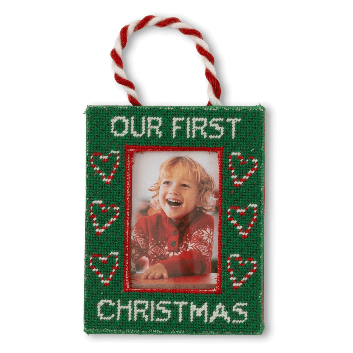 Our 1st Frame Needlepoint Ornament - Furbish Studios
