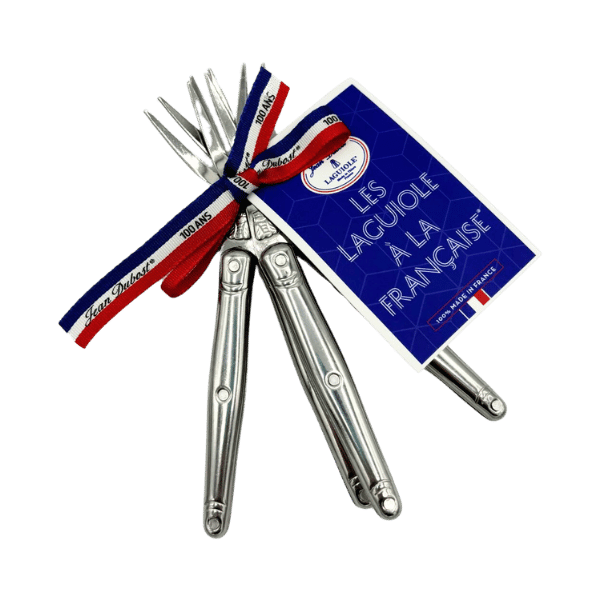 Cocktail Forks, Stainless Steel (Set of 4) - Jean Dubost Laguiole