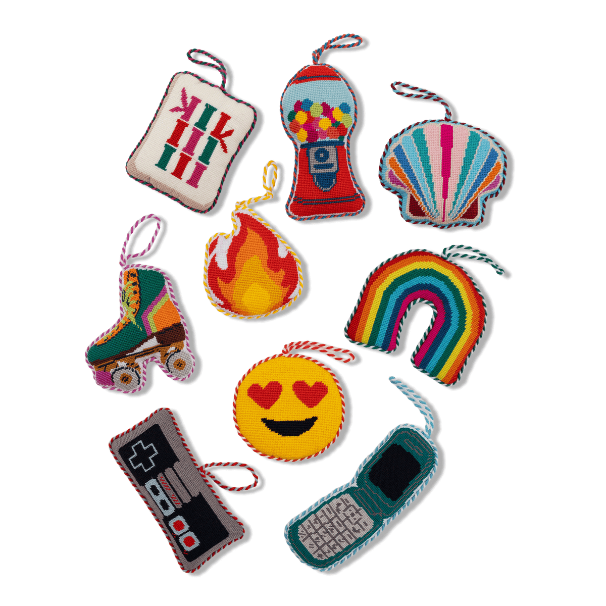 Gumball Machine Needlepoint Ornament - Furbish Studios