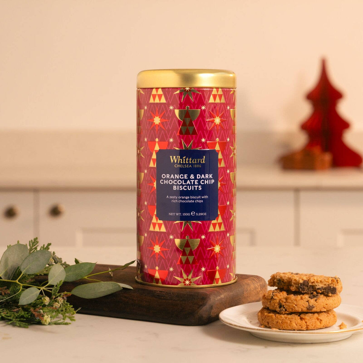 Orange & Dark Chocolate Chip Cookies - Whittard of Chelsea (5.3oz / 150g)