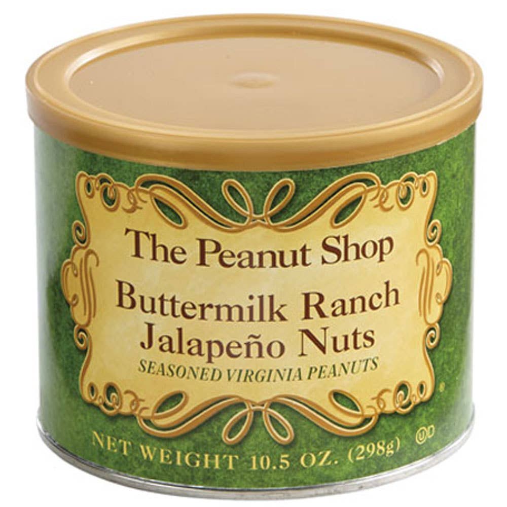 Buttermilk Jalapeño Ranch Seasoned Peanuts - The Peanut Shop of Williamsburg (10.5oz / 300g)