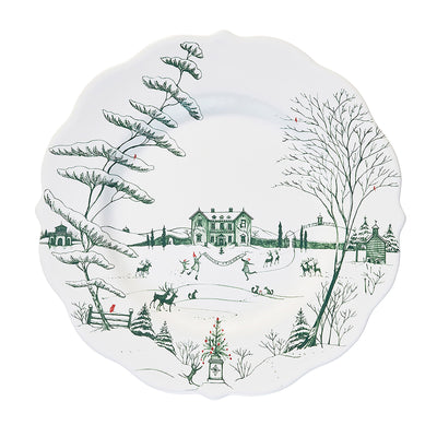 Country Estate Winter Frolic Dinner Plate, Evergreen - Juliska