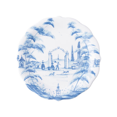 Country Estate Party Plate Assorted Set/4 - Delft Blue