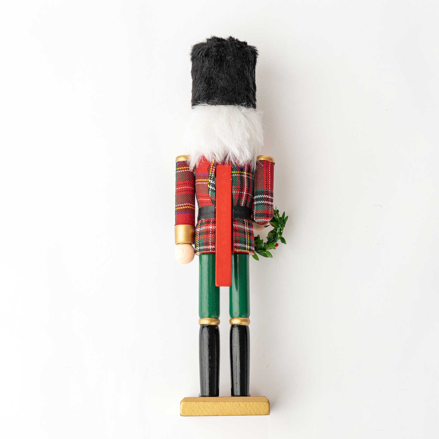Plaid Uniformed Nutcracker, 15in