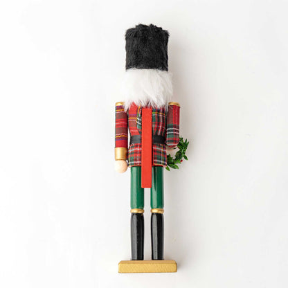 Plaid Uniformed Nutcracker, 15in