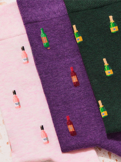 The Sommelier's Socks (3 pairs) - The London Sock Exchange