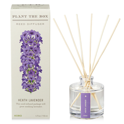 Heath Lavender Diffuser, Plant The Box Collection - KOBO Candles (4oz)