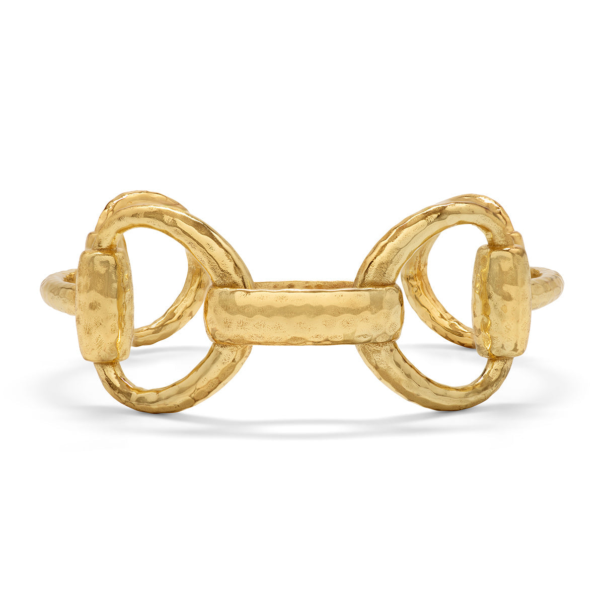 Equestrian Snaffle Bit Link Cuff in Gold - Capucine de Wulf