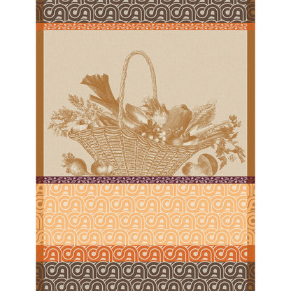 Tea Towel Potager d'Hiver - Le Jacquard Français (24in x 31in)
