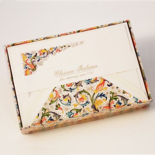 Florentine Style Folded Cards with Lined Envelopes - Rossi 1931 (10 count)