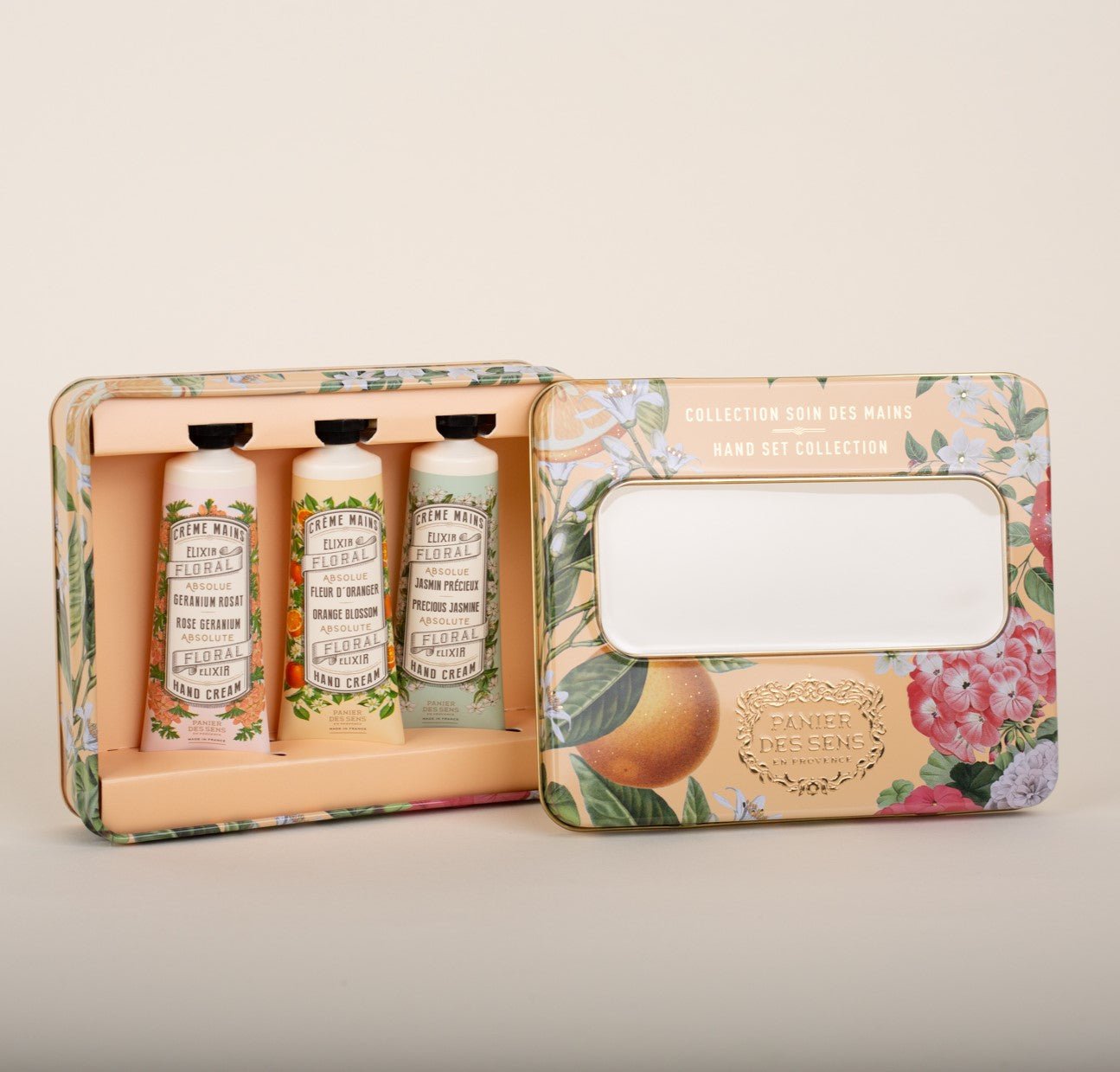 Hand Care Gift Set (Rose Geranium, Orange Blossom, & Jasmine) - Panier des Sens (3x 1oz / 30ml)