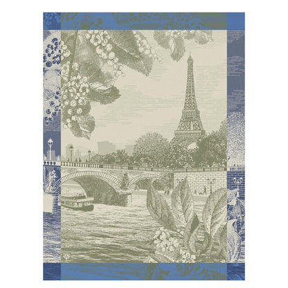 Tea Towel Paris Sur Seine - Le Jacquard Français (24in x 31in)