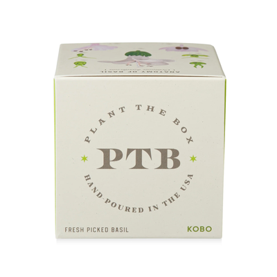 Fresh Picked Basil Candle, Plant The Box Collection - KOBO Candles (9oz)