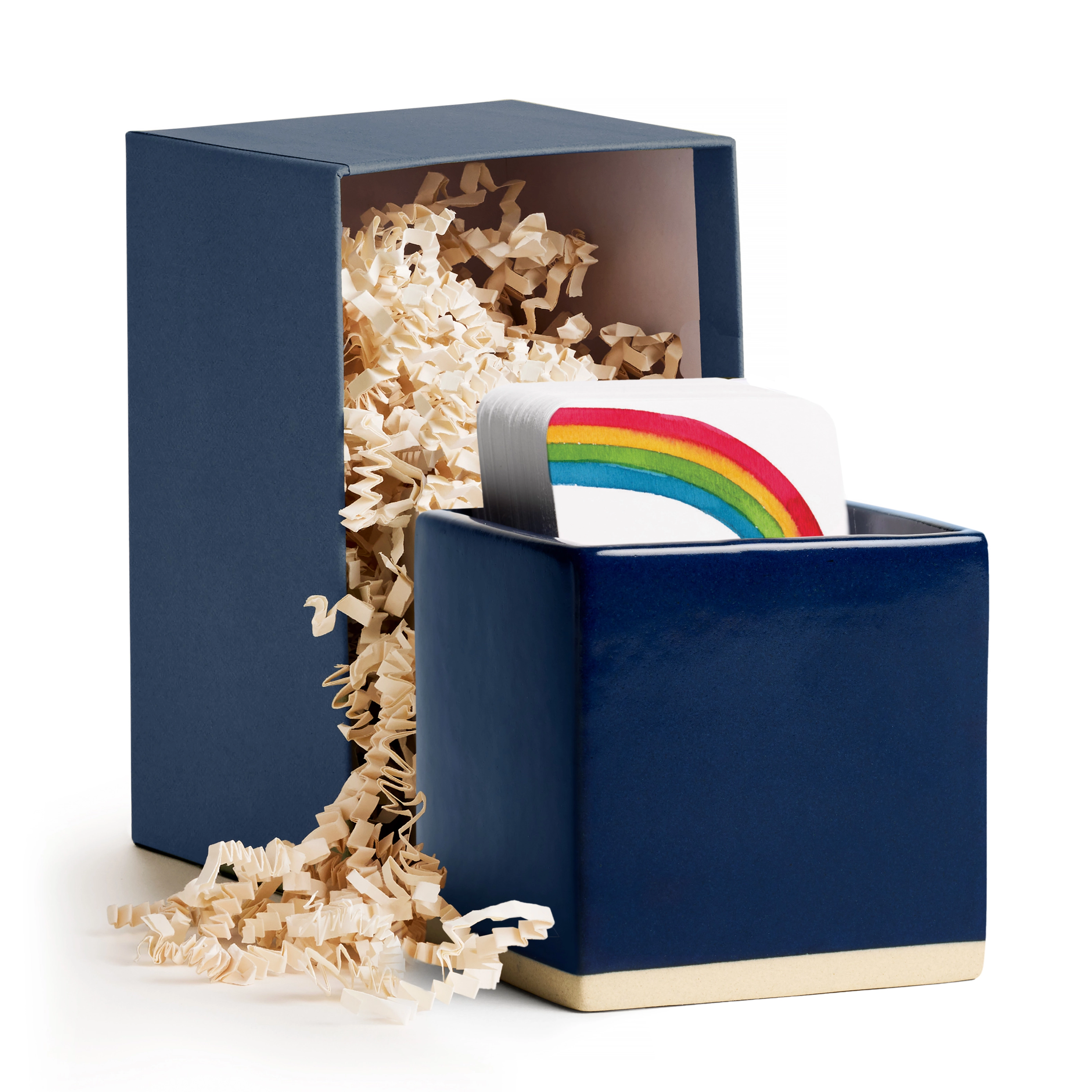Ceramic Little Notes Holder, Blue - E. Frances Paper