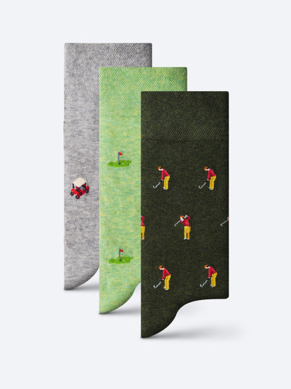The Golfer's Socks (3 pairs) - The London Sock Exchange