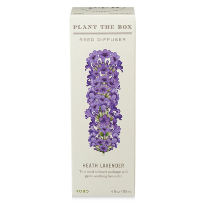 Heath Lavender Diffuser, Plant The Box Collection - KOBO Candles (4oz)