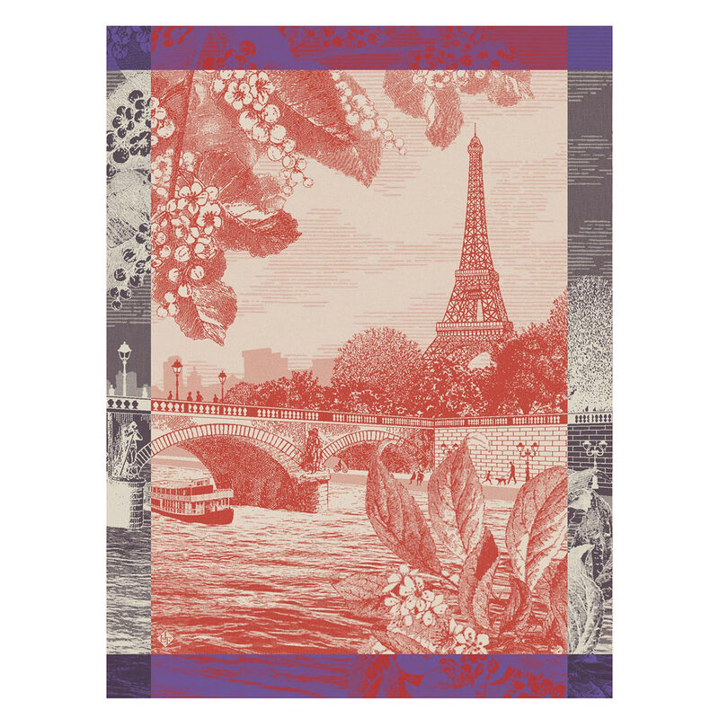 Tea Towel Paris Sur Seine - Le Jacquard Français (24in x 31in)