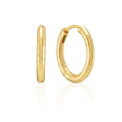 Berry Clover Hoop Earrings with Double Sided Charm - Capucine de Wulf