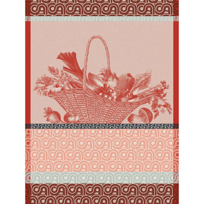 Tea Towel Potager d'Hiver - Le Jacquard Français (24in x 31in)