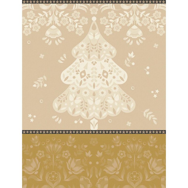 Tea Towel Féerie Yellow - Le Jacquard Français (24in x 31in)