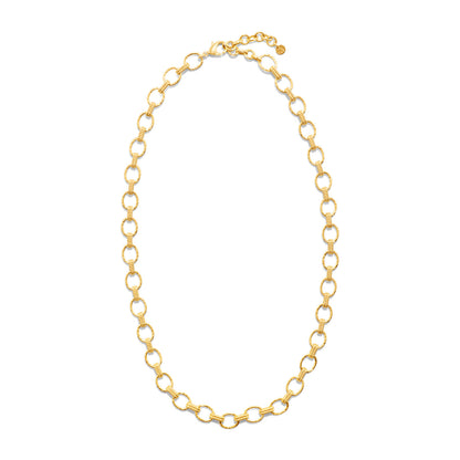 Cleopatra Small Link Necklace in Hammered Gold - Capucine de Wulf (16in)