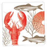 Cocktail Napkin, Lobster - Françoise Paviot
