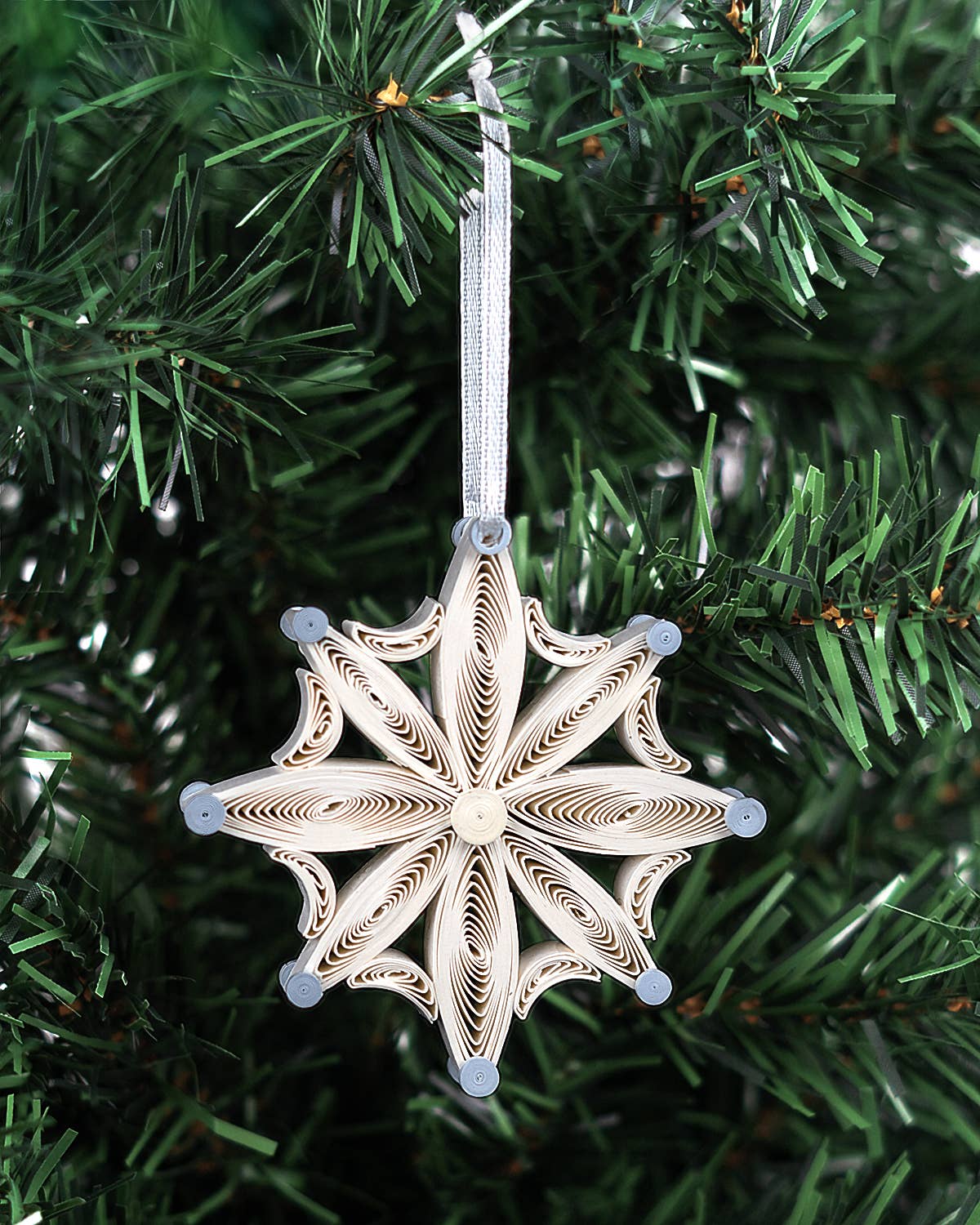 Ornaments, Quilled Snowflake Ornaments Box Set - Quilling Card