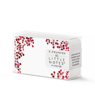 Place Cards, Red Berries - E. Frances Paper (85 cards, 3.5in x 2.5in)