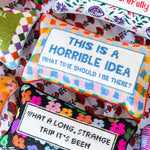 Pillow, 'Horrible Idea' Needlepoint - Furbish Studio (9in x 15in)