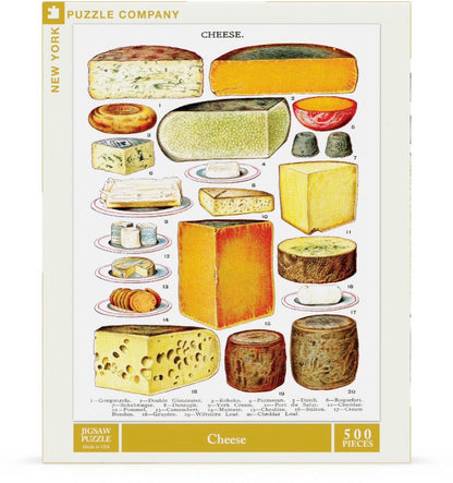 Jigsaw Puzzle, Cheese (Gourmet) - New York Puzzle Company (500 pieces)
