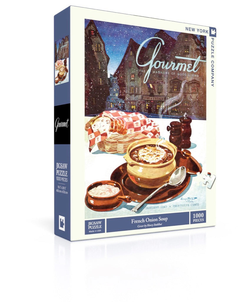 Jigsaw Puzzle, French Onion Soup (Gourmet) - New York Puzzle Company (1,000 pieces)