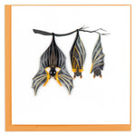 Card, Halloween Bats - Quilling Card (6in sq, with envelope)