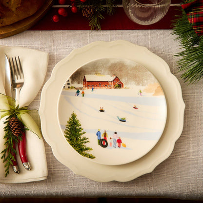 Winter Wonderland Plates, Felix Doolittle (Set of 4) - Caskata (8.5in)