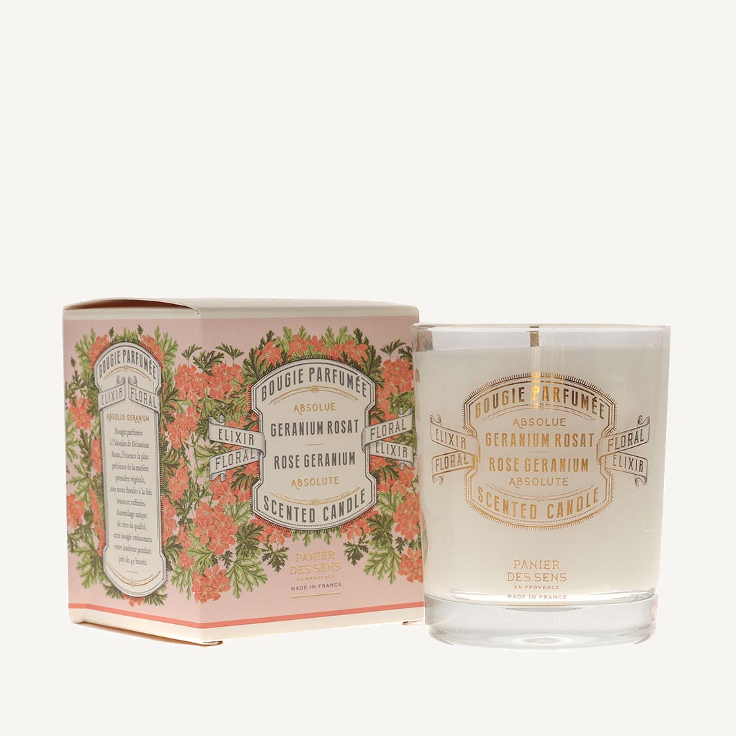 Candle, Rose Geranium - Panier des Sens (6oz / 180ml)